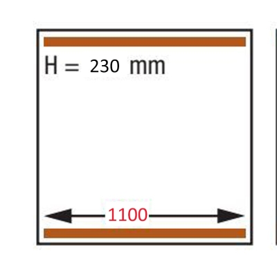 Machine sous-vide, double chambre 1100x730x230 mm. - 250 m3/h CF-195T/S